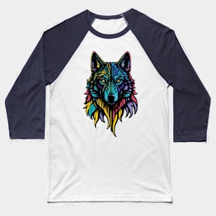 Wolf Face Baseball T-Shirt